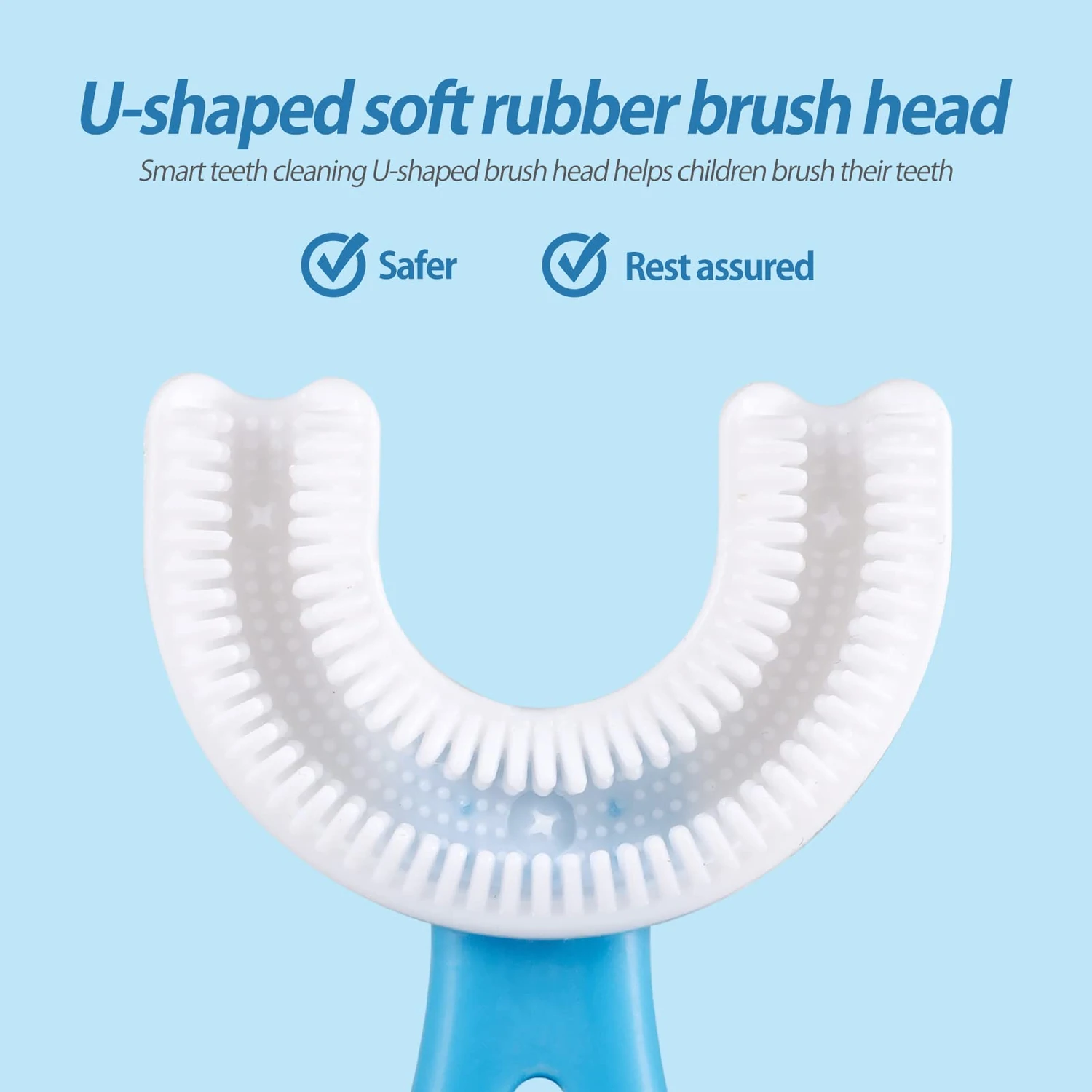 U-Shaped Baby Toothbrush – Soft Silicone 360° Training Toothbrush for Kids