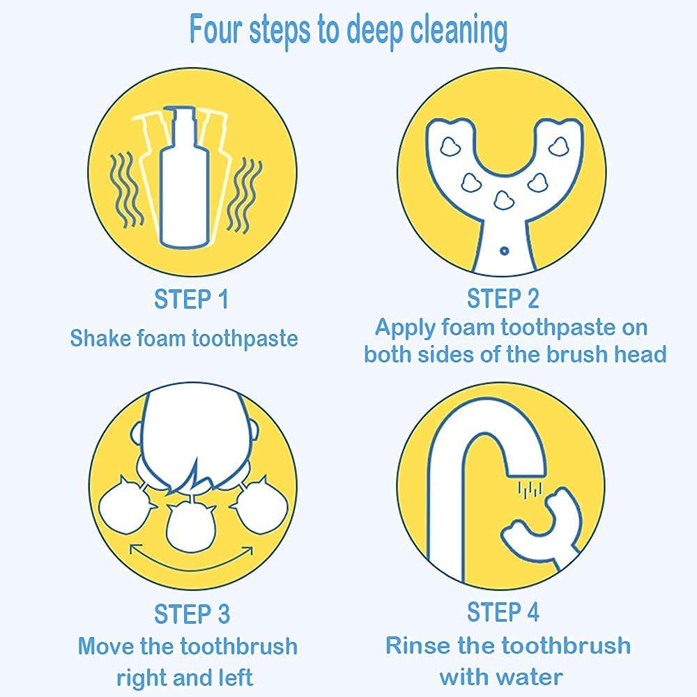 U-Shaped Baby Toothbrush – Soft Silicone 360° Training Toothbrush for Kids