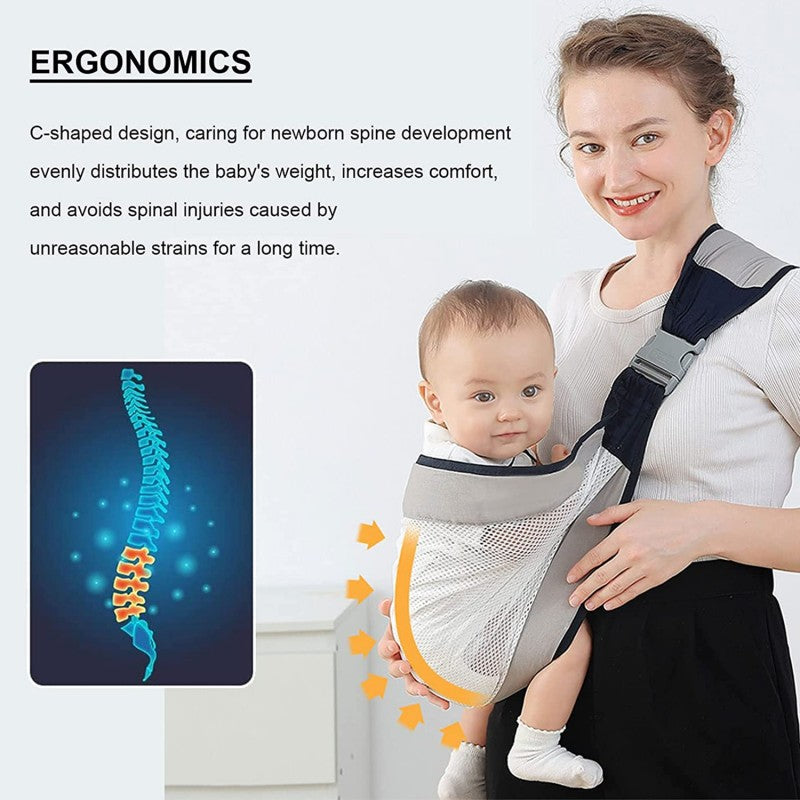 Ergonomic Baby Carrier Sling – Adjustable One Shoulder Baby Carrier