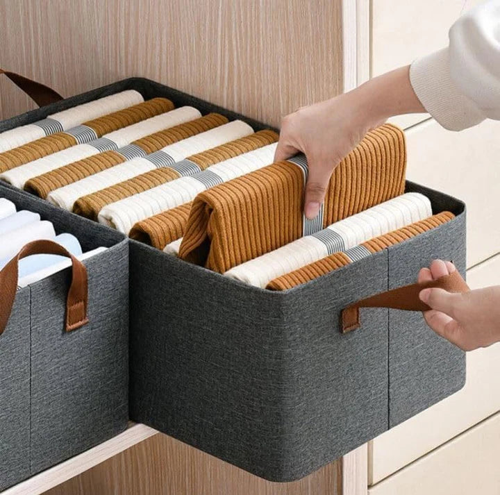 Foldable Wardrobe Clothes Organizer Storage Box
