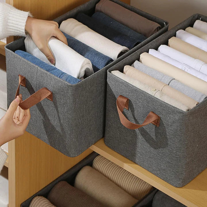 Foldable Wardrobe Clothes Organizer Storage Box