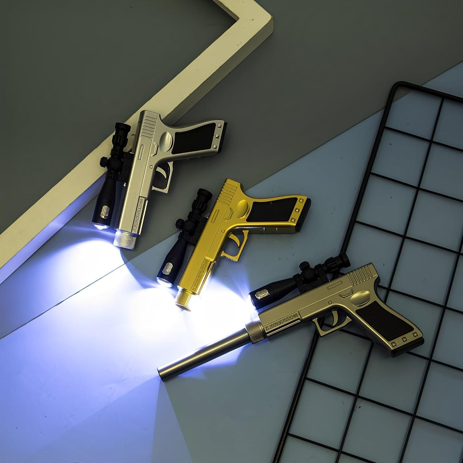 Gun Shape LED Gel Pen