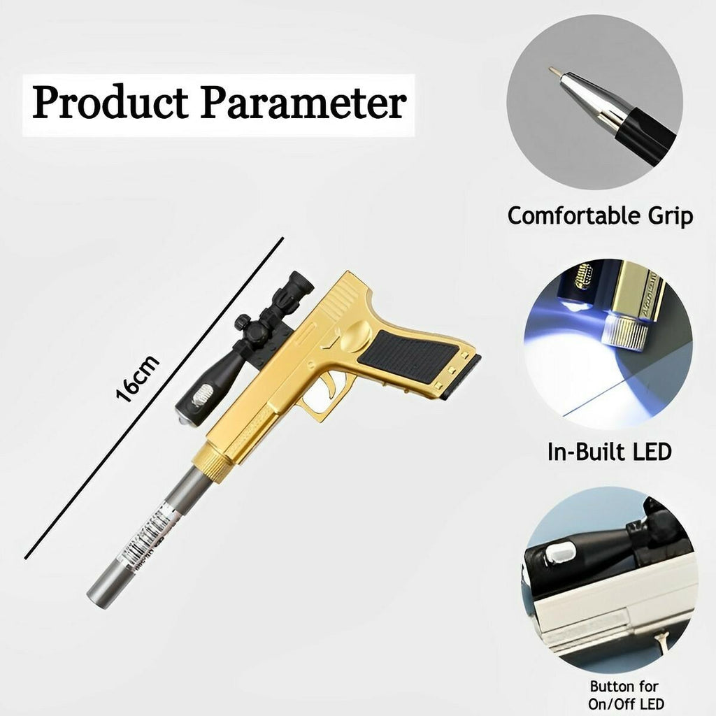 Gun Shape LED Gel Pen