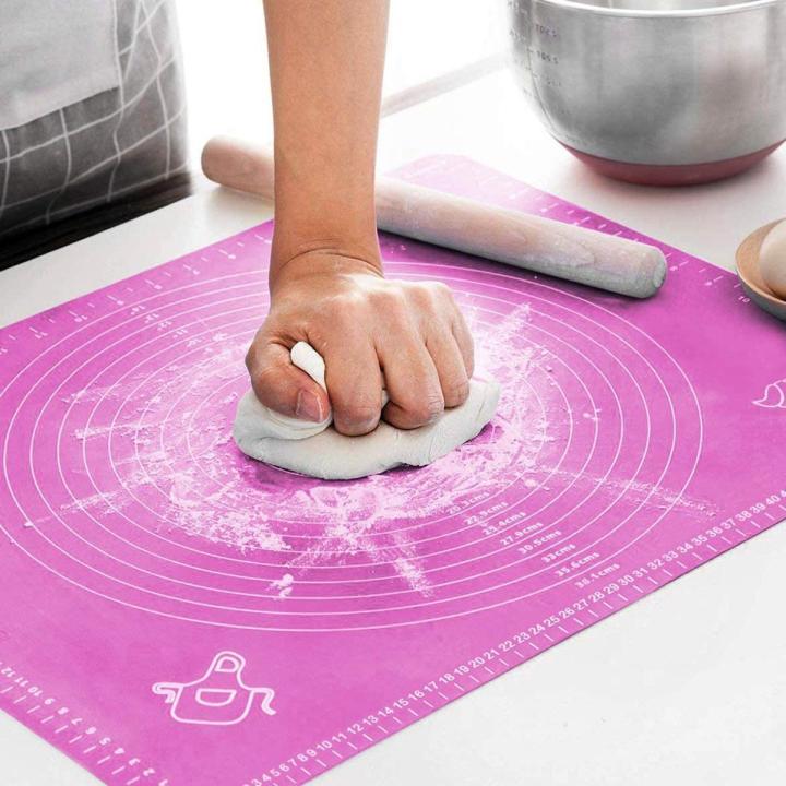 Large Silicone Roti & Baking Mat 50×40cm – Non-Stick Kneading Pad