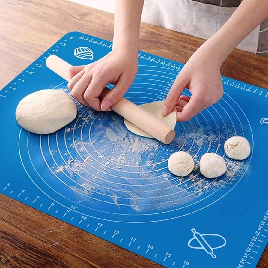 Large Silicone Roti & Baking Mat 50×40cm – Non-Stick Kneading Pad