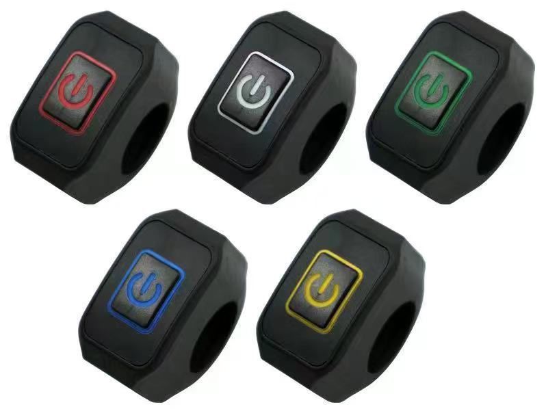 Universal Car & Motorcycle LED On/Off Handlebar Switch – Push Button (Random Color)