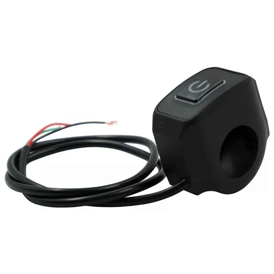 Universal Car & Motorcycle LED On/Off Handlebar Switch – Push Button (Random Color)