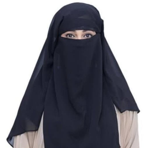 Triple Layer Niqab – Full Coverage Breathable Face Veil for Women