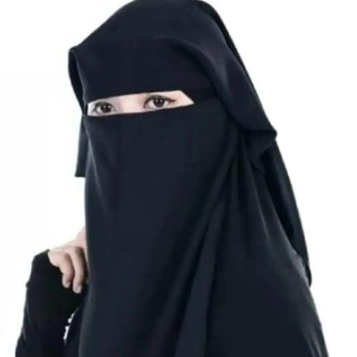 Triple Layer Niqab – Full Coverage Breathable Face Veil for Women
