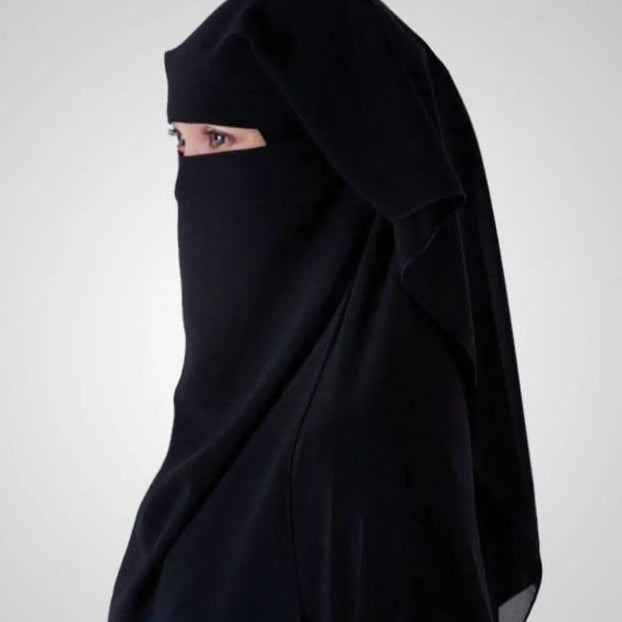 Triple Layer Niqab – Full Coverage Breathable Face Veil for Women
