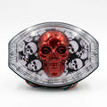 Universal 125cc Motorcycle LED Skull Tail Light – Multi-Color Fancy Rear Light