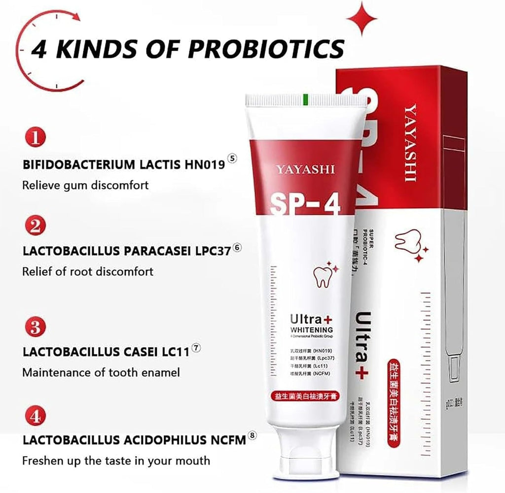 YAYASHI SP-4 Ultra Whitening Probiotic Toothpaste