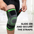 Premium Compression Knee Brace with Adjustable Dual Straps