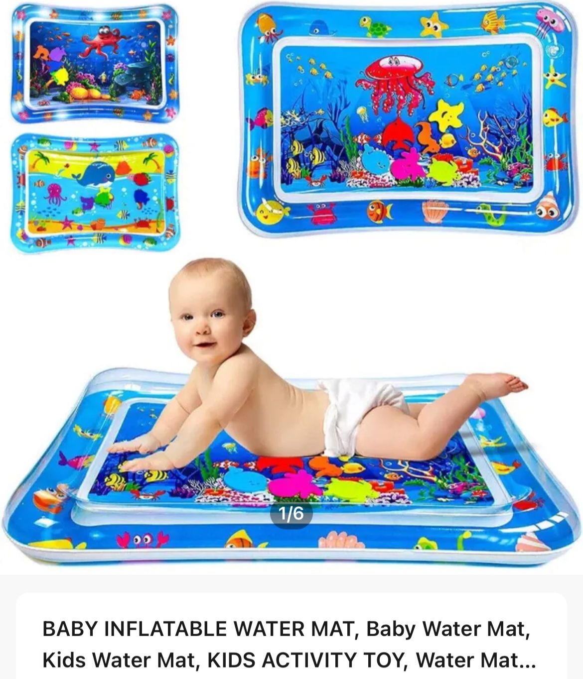 Inflatable Baby Water Play Mat – Tummy Time Activity Mat