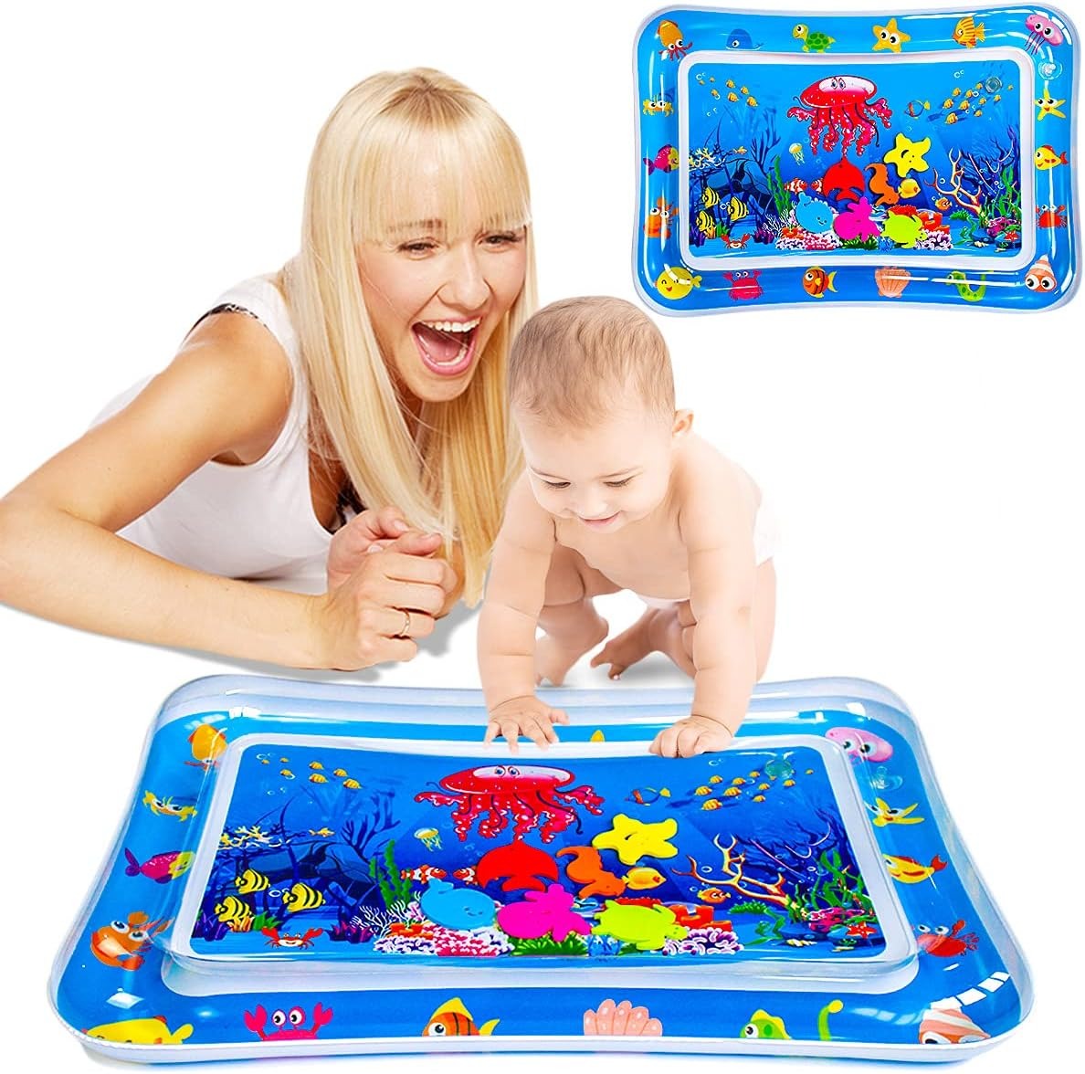 Inflatable Baby Water Play Mat – Tummy Time Activity Mat