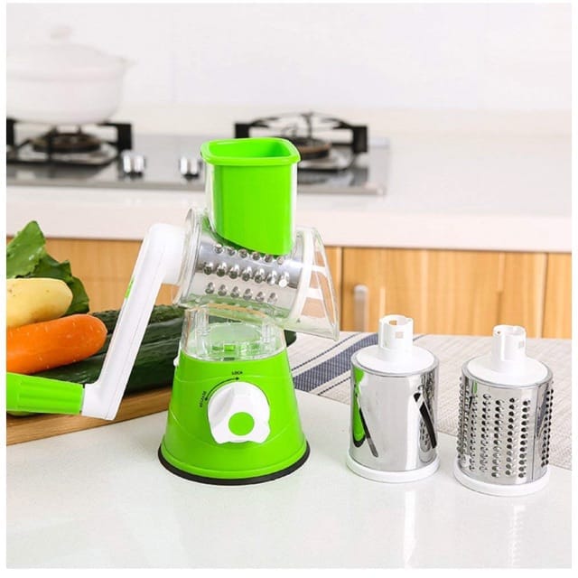 Multifunctional Hand Crank Drum Vegetable Cutter & Slicer