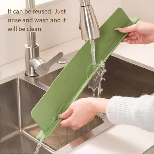 48cm Silicone Sink Splash Guard for Kitchen Counter