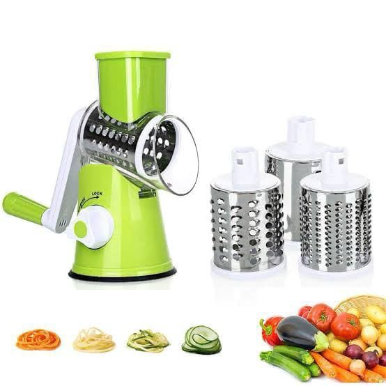 Multifunctional Hand Crank Drum Vegetable Cutter & Slicer