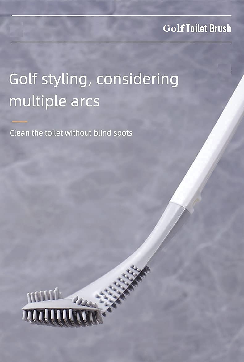 360° Silicone Toilet Brush with Long Handle