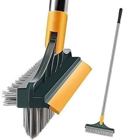 3-in-1 Extendable Wiper Brush with Squeegee