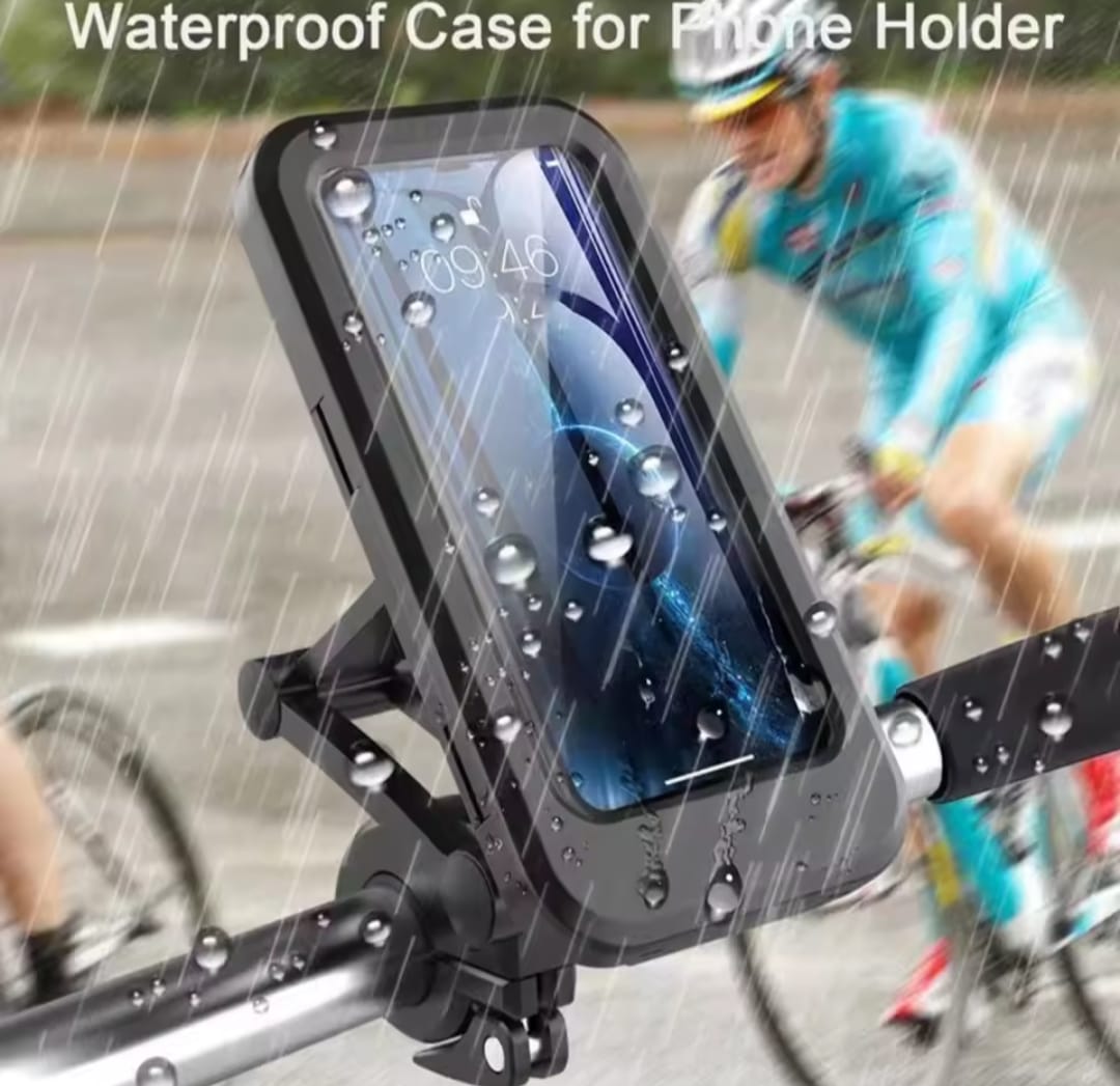 Waterproof Bike Phone Mount – 360° Rotatable Motorcycle & Bicycle Holder