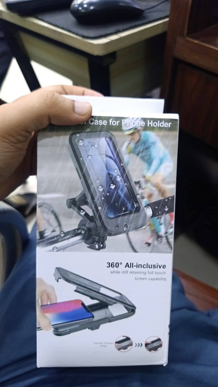 Waterproof Bike Phone Mount – 360° Rotatable Motorcycle & Bicycle Holder