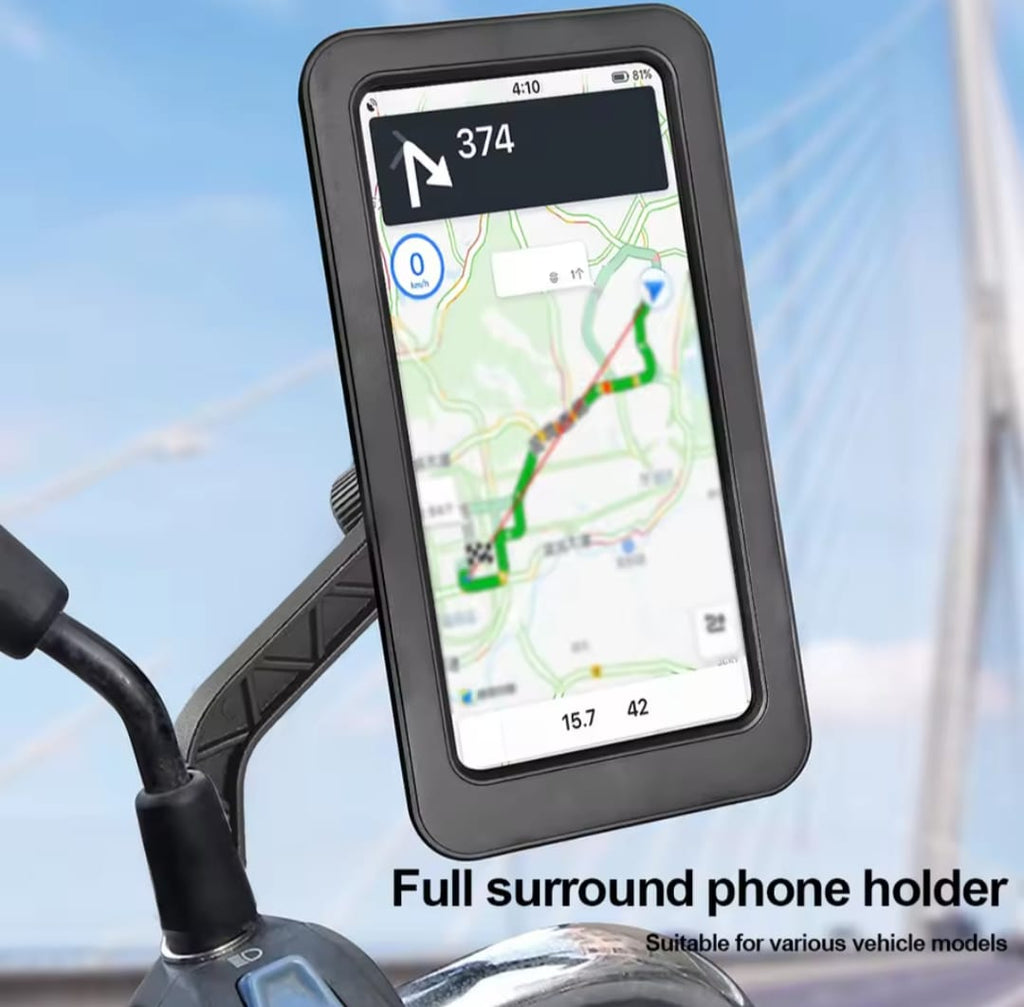 Waterproof Bike Phone Mount – 360° Rotatable Motorcycle & Bicycle Holder