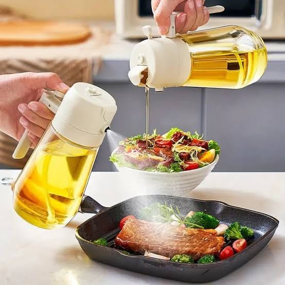 2-in-1 Oil Sprayer Bottle for Kitchen
