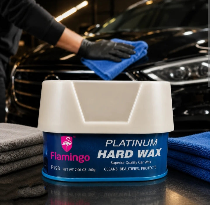 Flamingo Platinum Hard Wax Car Polish 200G – High Gloss Carnauba Paste Wax