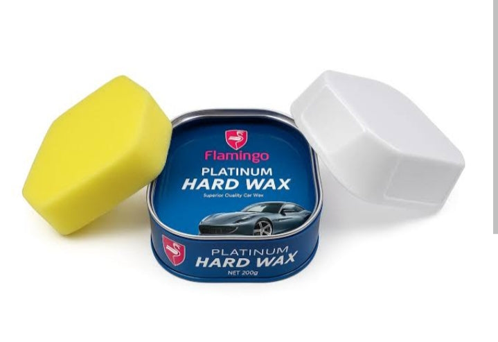 Flamingo Platinum Hard Wax Car Polish 200G – High Gloss Carnauba Paste Wax