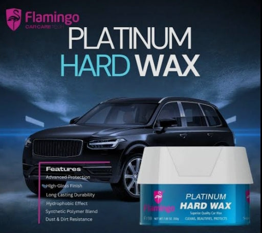 Flamingo Platinum Hard Wax Car Polish 200G – High Gloss Carnauba Paste Wax