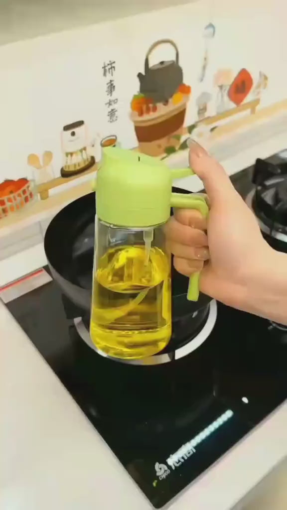 2-in-1 Oil Sprayer Bottle for Kitchen