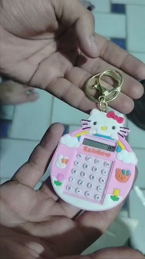 Cute Calculator Keychain