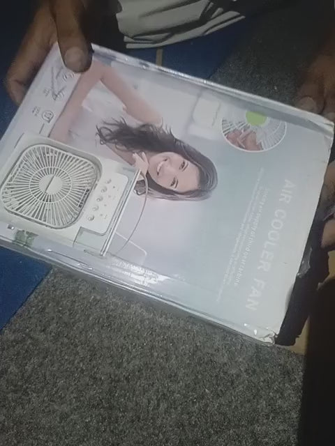 Portable 3-in-1 Air Cooler Fan with Humidifier & LED Light