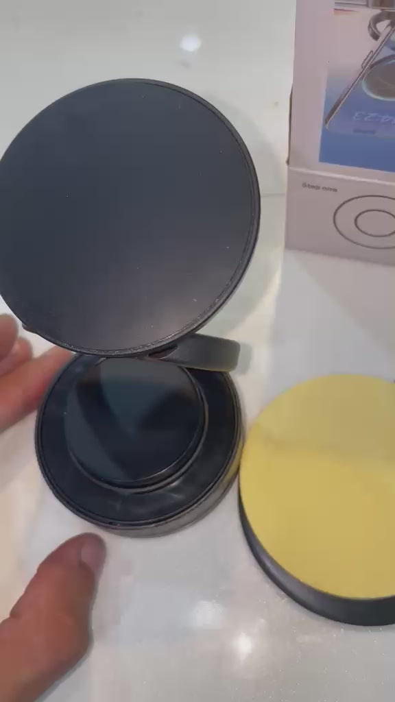 360° Magnetic Car Phone Holder with Vacuum Suction Mount