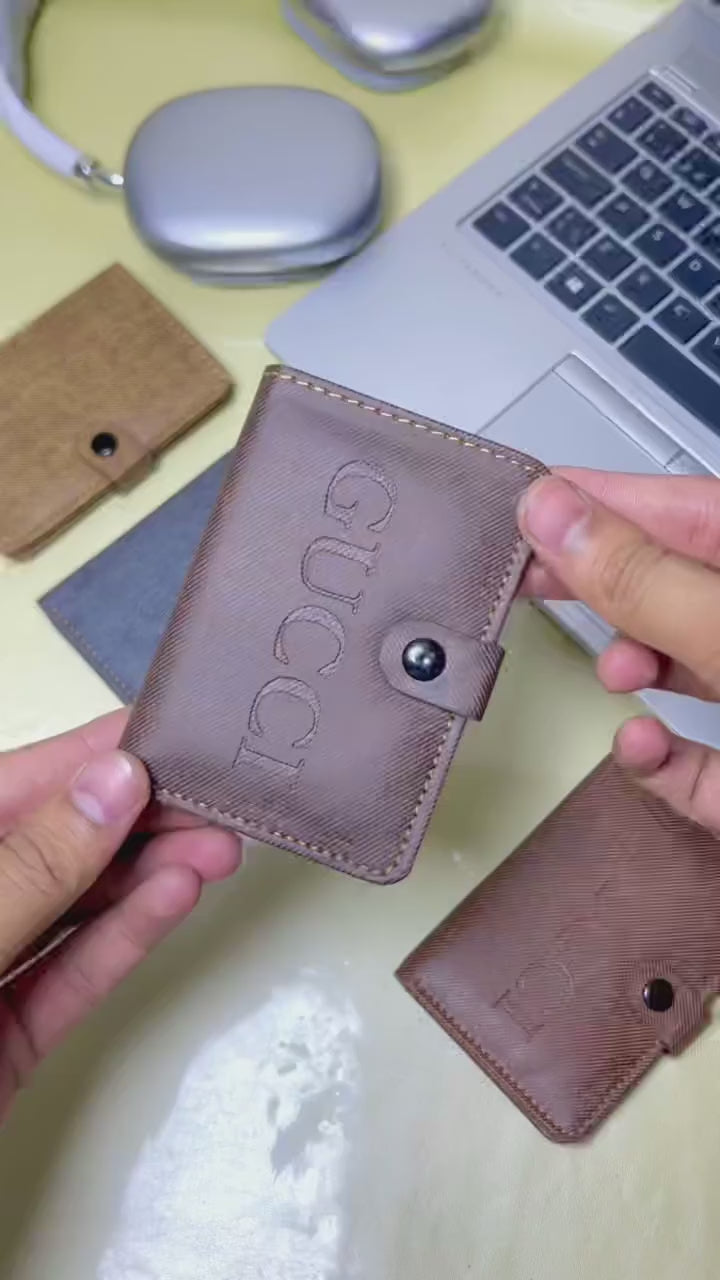WAGLOK Slim Tuck Lock Wallet with ID Window & Cash Pocket