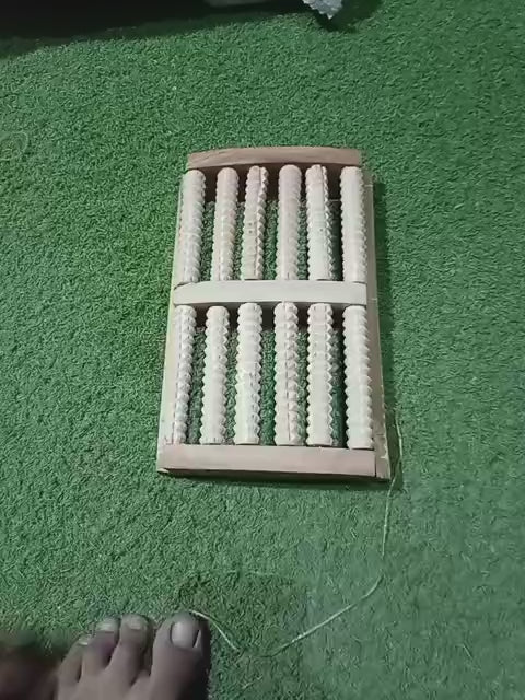 Wooden Roller Foot Massager